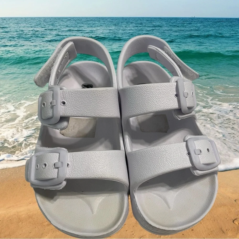 Cream and White Water Shoes with Fun Designs Set of 2